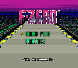 F-Zero (USA) Title Screen